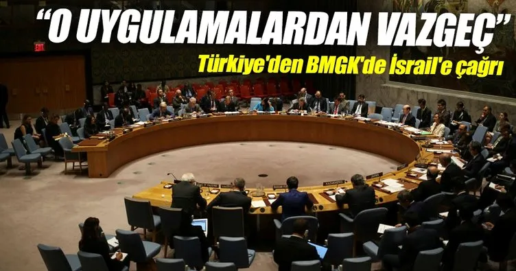Türkiye’den BMGK’de İsrail’e çağrı