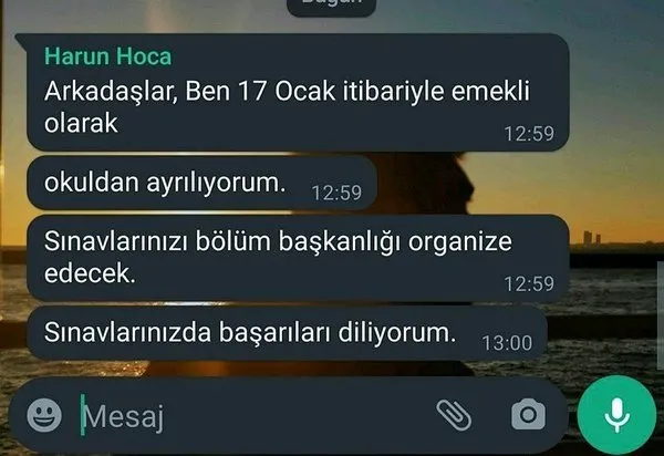 Son dakika: Sapık profesörün yeni mesajları ortaya çıktı: Bugün sana bayıldım aklım kaldı!