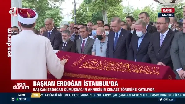 Göksel Gümüşdağ'ın annesi Fethiye Gümüşdağ'a son görev! Başkan Erdoğan da cenaze namazına katıldı | Video