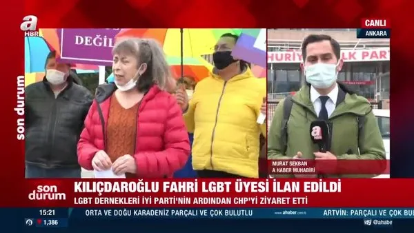 LGBT üyelerinden CHP Genel Başkanı Kemal Kılıçdaroğlu'na teşekkür