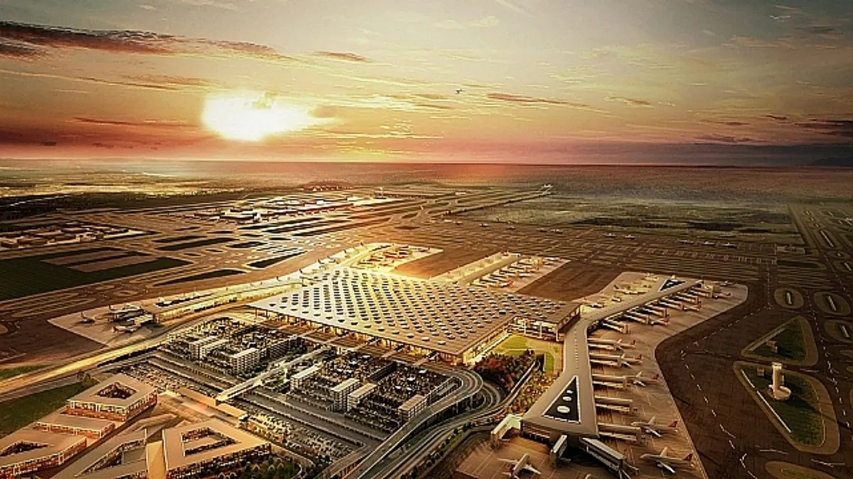 İGA İstanbul Havalimanı güneş enerjisi santrali panelleri