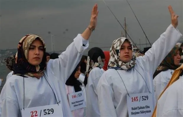 Üsküdar’da Mısır’daki idam cezası kararları protesto edildi