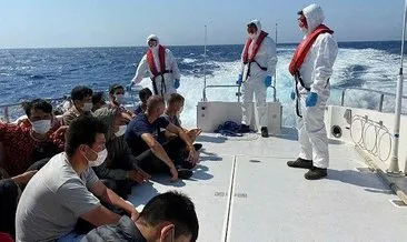 Muğla’da Türk kara sularına itilen yabancı uyruklu 54 kişi kurtarıldı