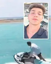 Jet ski ile reklam çekiminde feci kaza