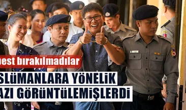 Myanmar gazetecileri serbes bırakmadı