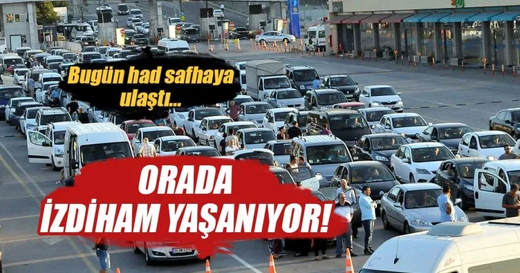 Topçular Feribot İskelesi’nde araç yoğunluk