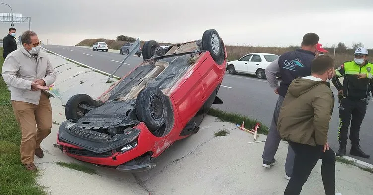 Tekirdağ’da ambulans ile otomobil çarpıştı: 1 yaralı