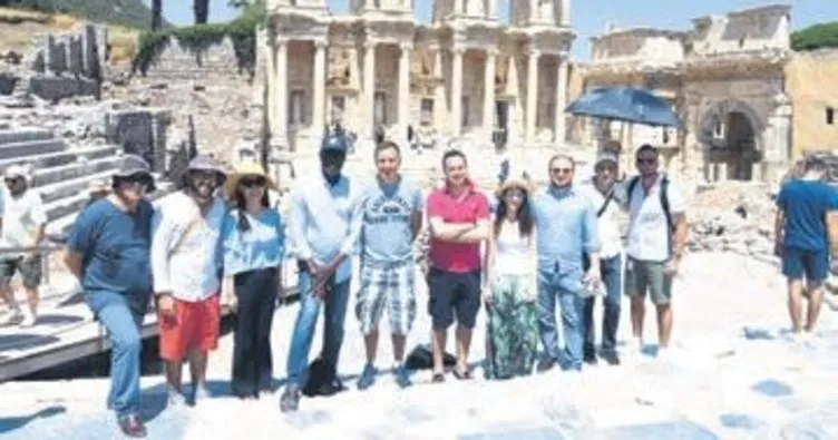 Yabancı basın antik kent Efes’i gezdi