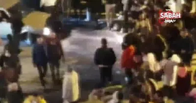 Galata’da hareketli dakikalar! Yol kapatan magandalara polis müdahale etti | Video