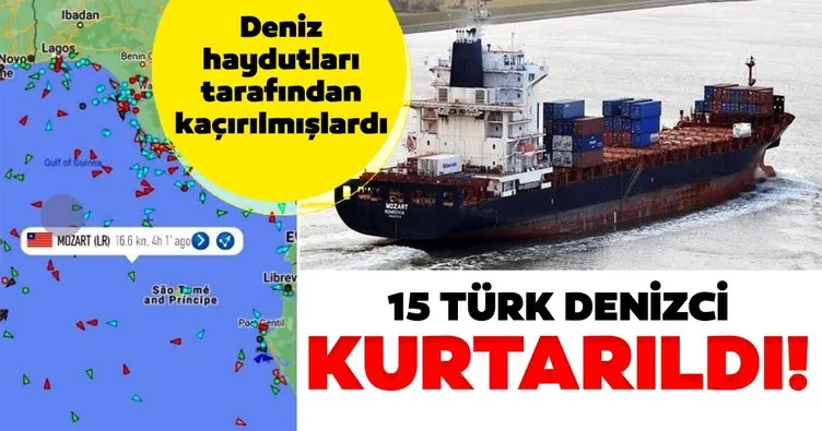 Son dakika haberi: Deniz haydutları tarafından kaçırılan 15 Türk  denizciden sevindiren haber: Kurtarıldılar