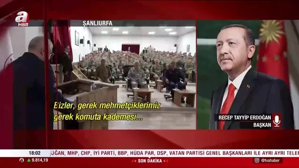 SON DAKİKA | Başkan Erdoğan Mehmetçik ile bayramlaştı