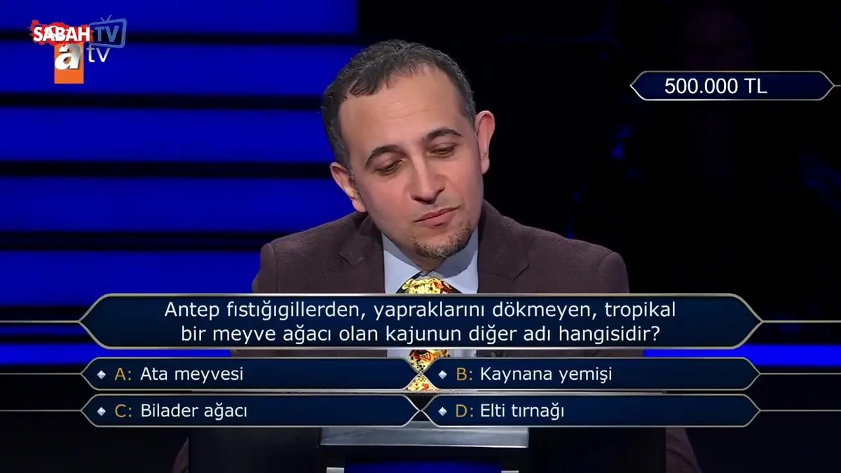 Kim Milyoner Olmak İster’de 500 bin TL’lik soru heyecanı! İ videosunu izle Kim Milyoner Olmak İster’de 500 bin TL’lik soru heyecanı! İ videosunu izle