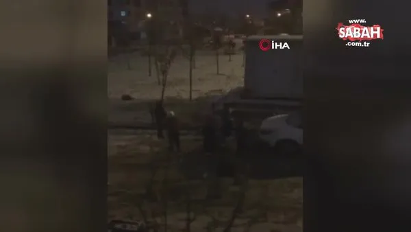 Kocaeli'deki çalgılı çengili kar yağışı kutlaması kamerada | Video
