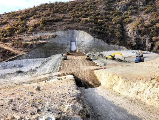 Amasya’da Beden Barajı yükseliyor