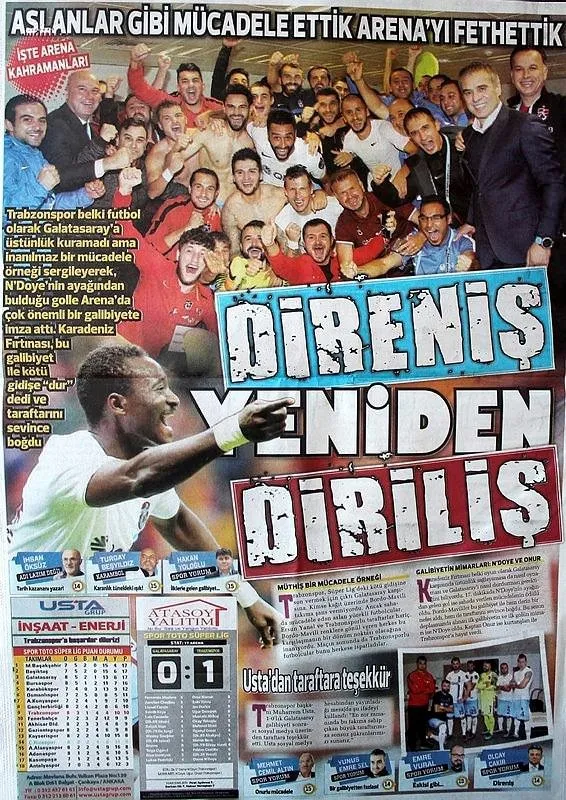 Yerel gazetelerden Diriliş yorumu