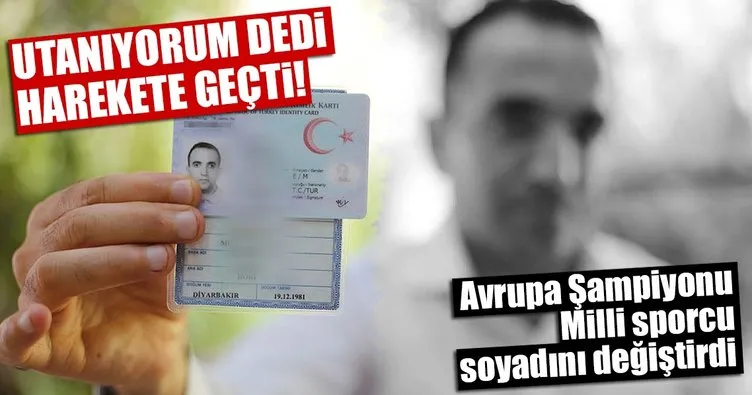 Milli sporcu soyadını değiştirdi