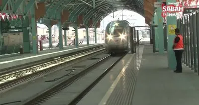 Sivas-Ankara Yüksek Hızlı Tren hattında bayram yoğunluğu | Video