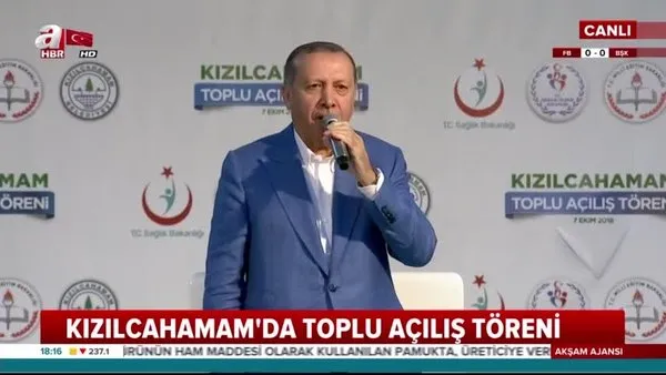 Cumhurbaşkanı Erdoğan, Kızılcahamam'da toplu açılış töreninde önemli açıklamalarda bulundu