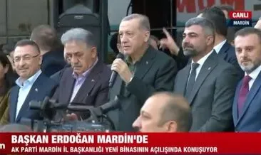 Başkan Erdoğan Mardin'de partisinin İl Binasının açılış törenine katıldı #mardin