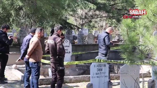 Mezarlıktaki kaldırımda 4 aylık cenin bulundu | Video