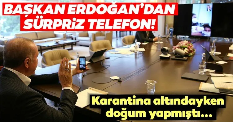 Son dakika: Başkan Recep Tayyip Erdoğan, karantina sürecinde doğum yapan Sevda Gül’ü tebrik etti