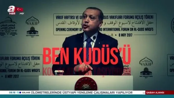 Cumhurbaşkanı Erdoğan, Nuri Pakdil'in Kudüs şiirini okudu
