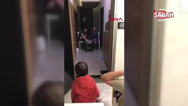 İşte doktor çiftin koronavirüs için aldığı önlem! Çocuklarıyla görüştükleri bu görüntüler duygulandırdı | Video