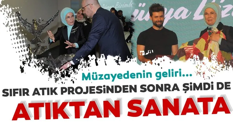 Emine Erdoğan’ın katılımıyla Atıktan Sanata Projesi tanıtıldı