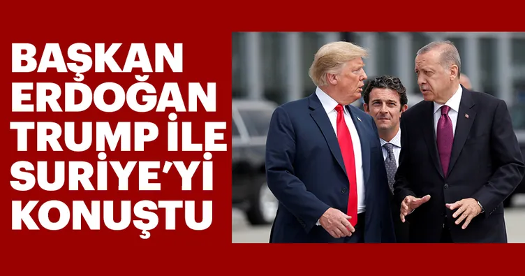 Son dakika: Erdoğan Trump ile görüştü