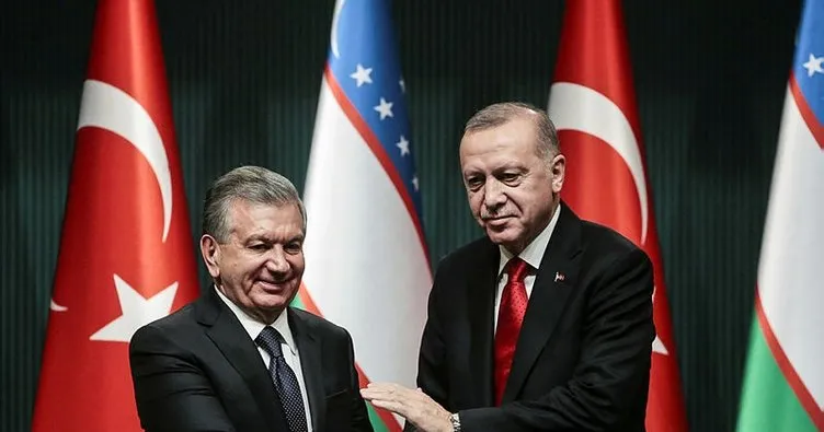 Erdoğan, Özbekistan Cumhurbaşkanı Mirziyoyev onuruna yemek verdi