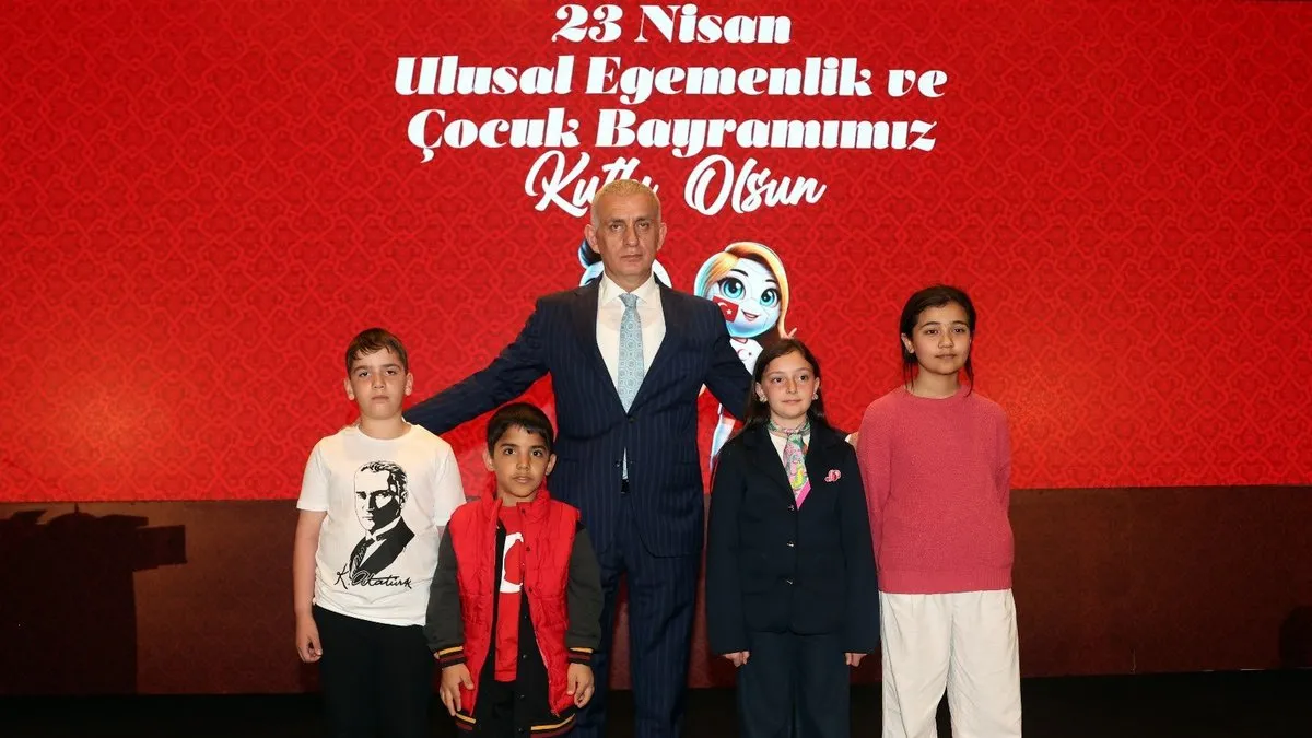 TFF'de 23 Nisan'a özel şenlik töreni yapıldı!