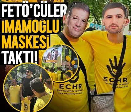 FETÖ’cüler Ekrem İmamoğlu maskesi taktı!