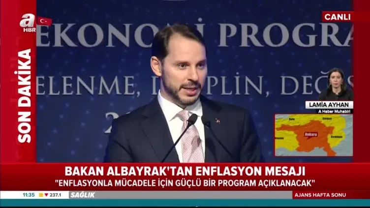 Bakan Albayrak'tan enflasyon mesajı