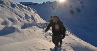 Muş’ta kar kalındığı 3 metreyi buldu #mus