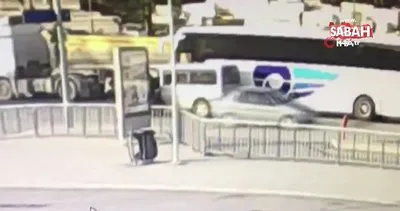 Yol verme kavgasında otobüsün altında kaldı... O anlar kamerada! | Video