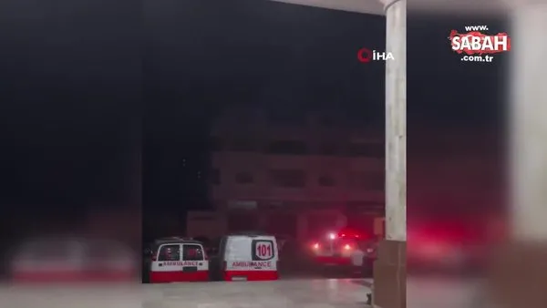 İsrail, Gazze’de Al-Quds Hastanesi yakınını vurdu | Video