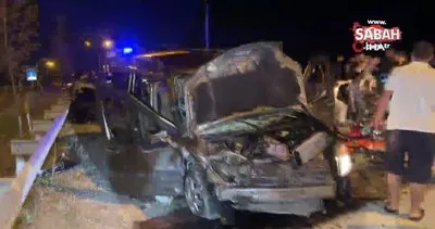 Düzce’de iki araç kafa kafaya çarpıştı: 2 ölü, 11 yaralı | Video