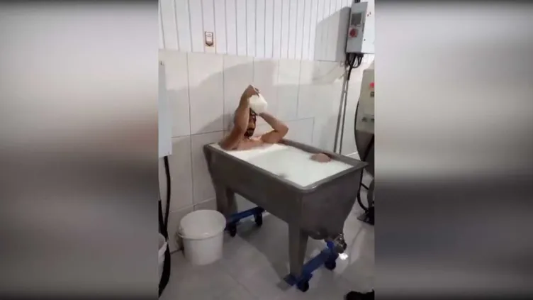 Son dakika haberi: Konya'daki süt fabrikasında skandal görüntüler! Fabrika kapatıldı! 2 kişi gözaltına alındı