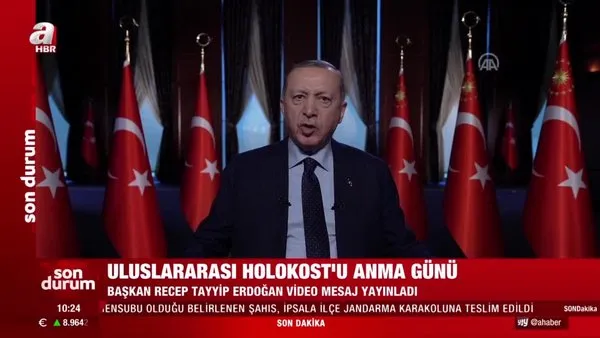 Son dakika: Cumhurbaşkanı Erdoğan'dan Uluslararası Holokost'u Anma Günü mesajı | Video