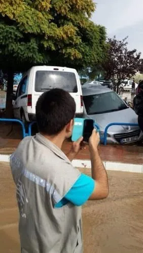 Eskişehir’de OSB’yi sel bastı