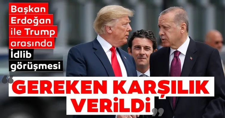 Son Dakika Haberler | Başkan Erdoğan ile ABD Başkanı Trump arasında kritik İdlib görüşmesi! Gereken cevap verildi...