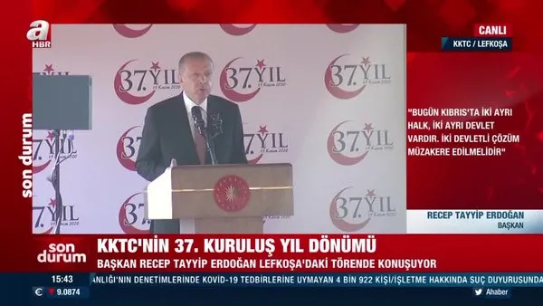 Başkan Erdoğan'dan KKTC'de net mesaj: Tahammülümüz kalmadı | Video