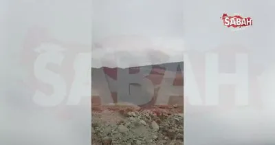 Erzincan’da maden sahasında meydana gelen heyelan böyle görüntülendi | Video