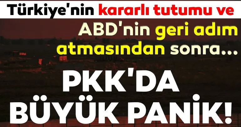 Türkiye’nin kararlı tutumu ve ABD’nin çekilmesinin ardından PKK’da büyük panik!