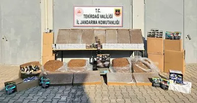 Tekirdağ'da kaçak tütün operasyonu! On binlerce makaron ve 90 kilo tütün ele geçirildi #tekirdag