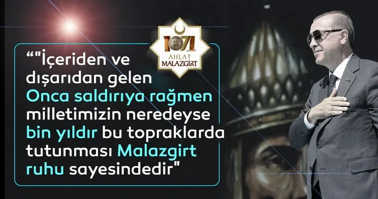 Son dakika: Başkan Erdoğan’dan Malazgirt ve Zafer Haftası Mesajı