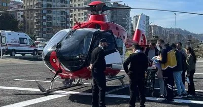 Rize’de ambulans helikopter 4 aylık bebek için havalandı! #rize