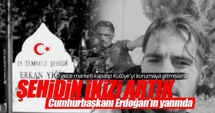 15 Temmuz şehidinin ikizi Cumhurbaşkanı koruması oldu