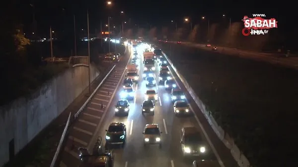 TEM’in Bolu geçişinde trafik durma noktasına geldi | Video