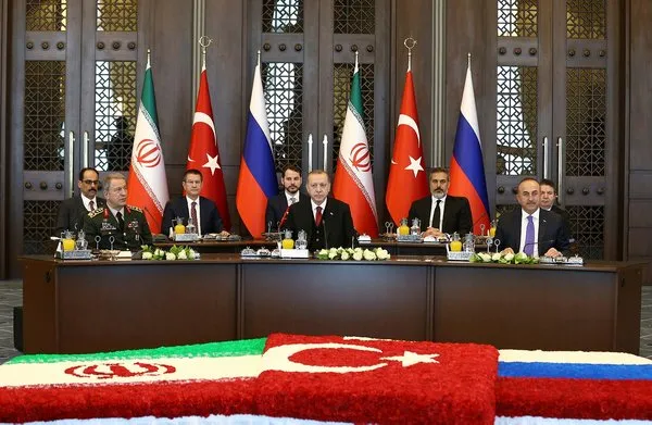 Türkiye-Rusya-İran Üçlü Zirvesi'nden yansıyan kareler